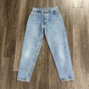 90's Vintage‎ Wrangler USA High Rise Tapered Jeans Boot Zip Mom Denim Size 12P
